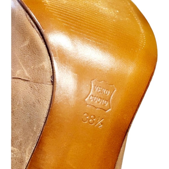 Apepazza leather studded heels 3 inch size 8 - Picture 7 of 8